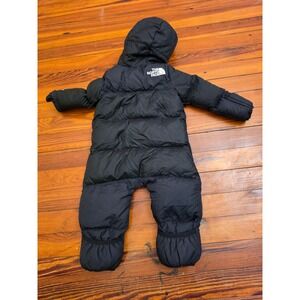 The North Face Baby Black Nuptse Down Bunting Snowsuit 3-6M Hooded One Piece